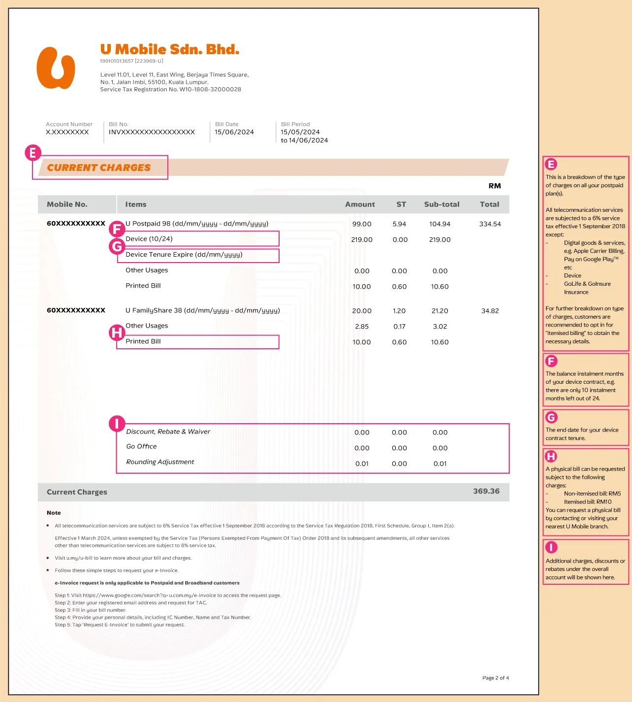 Postpaid Postpaid Bill Statment 2 Image U Mobile